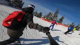 "Screaming Eagle" express chair to Chalet (Grouse mountain) 2024-01-15