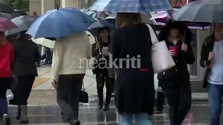 Βρέχει στα Χανιά τον Μαΐο