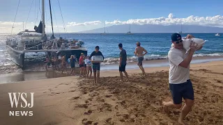 Hawaii Maui Wildfire: Aid Arrives as Lahaina Residents Assess Damage | WSJ News