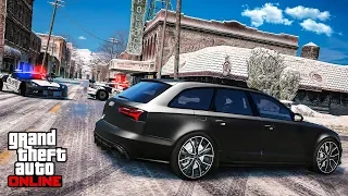 ПОЛИЦЕЙСКАЯ ПОГОНЯ ЗА ЗНАМЕНИТОЙ AUDI RS6 В GTA ONLINE! ПОЛИЦЕЙСКИЕ ДОГОНЯЛКИ В ГТА 5 ОНЛАЙН!