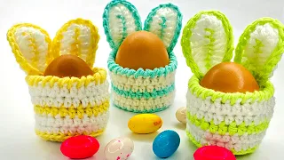 Crochet Easter Bunny Egg Cozy | Create by K