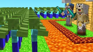 1000 Zombies VS La Maison la plus Sécurisée de Minecraft