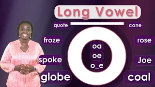 Long Vowel “o” Word Families with beginning consonant + beginning digraph #longvowels