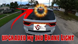 Seequenced Durango 3rd Brake light Mod install & Review | How to remove Durango roof spoiler