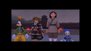 kingdom Hearts 2 Goofin around ( Sora Mulan Donald vs Shan Yu)