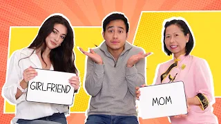 Girlfriend VS Mom | Who knows him better?