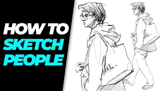 How to sketch people | Urban sketching tutorial