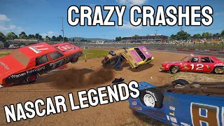 CRAZY Wreckfest Crashes #2 | NASCAR Legends Mod