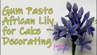 Gumpaste African Lily Flower Tutorial for Fondant Cakes