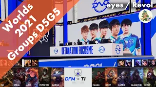 DFM(Aria ゾーイ) VS T1(Faker オリアナ) D5G5 ハイライト Group B - Worlds 2021 Group Stage by YAMA