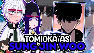 ||Hashiras reacting to TOMIOKA AS SUNG JIN WOO|| [SPOILERS] 🇧🇷/🇺🇲// ◆Bielly - Inagaki◆