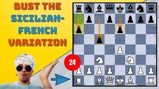 Dirty Chess Tricks against Sicilian - 24 (Sicilian-French Variation)
