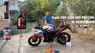 MOTOSİKLET YAĞ DEĞİŞİMİ HONDA CBR 125R YAĞ DEĞİŞİMİ VE GENEL BAKIM