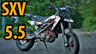 Aprilia SXV 550 обзор и тестдрайв  review and test drive