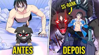 Menino DOMESTICOU um cachorrinho COMUM, mas era um LENDÁRIO Fenrir de CLASSIFICAÇÃO SS- Manhwa Recap