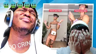 SOOO FREAKING CRINGE | Try Not To Laugh (Bryce Hall Edition) KSI REACTION