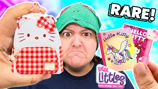 NO WAY! The SOLD OUT Hello Kitty Real littles Backpacks Unboxing Review