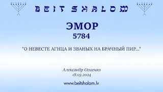 ЭМОР 5784. "О НЕВЕСТЕ АГНЦА И ЗВАНЫХ НА БРАЧНЫЙ ПИР..." (Александр Огиенко 18.05.2024)