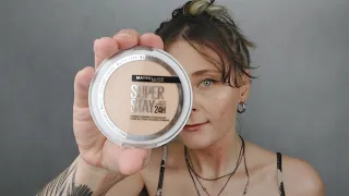 MAYBELLINE NEW YORK SUPER STAY 24H HYBRID POWDER // Тест устойчивости гибридной пудры-тона