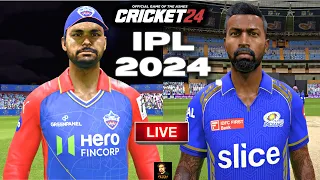 IPL 2024 DC vs MI T20 Match - Cricket 24 Live - RtxVivek