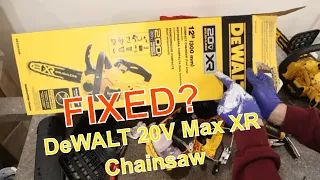 Dewalt 12inch 20V Max Chainsaw Doesn't work - FIXED?
