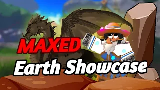 MAXED EARTH SHOWCASE In Elemental Dungeons