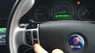 2006-on Saab 9-5 Resetting "Time for Service"
