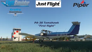 CraftySimulations | Just Flight PA-38 Tomahawk | First Flight