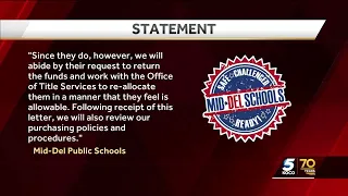 Mid-Del Public Schools says it will pay back COVID relief funds, explains what happened