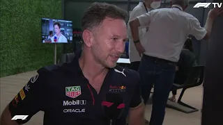 Christian Horner post race interview 2021 Saudi Arabian GP Jeddah