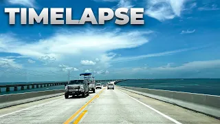 Miami to Key West Drive in July 2022 - Timelapse