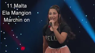 Junior Eurovision 2018-My top 11(so far)-New:🇮🇱