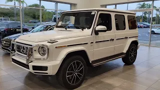 Mercedes-Benz G550W4 2024 Final Edition in Moonlight White Magno with Platinum White/Black Leather