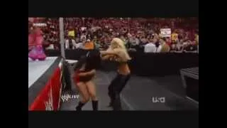 Maryse French Kiss To Melina 1.