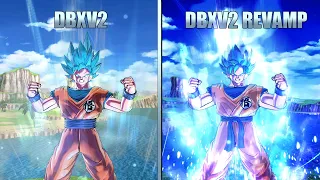 All Transformations, Attacks & Auras - DBXV2 vs DBXV2 Revamp