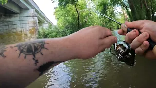 MIDDLE TN CREEK FISHING. 3 FISHING SPOTS SAME VIDEO 5-4-24