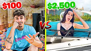 $100 VS $2,500 Hotel (Budget Challenge)