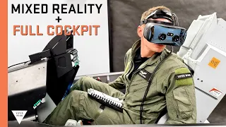 Mixed Reality + fully physical fighter jet cockpit simulator: The best implementation of XR/MR