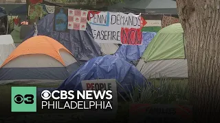 Pro-Palestinian protesters at University of Pennsylvania say they'll remain until demands are met