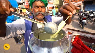 Gabbar Singh Ki Kesar Pista Kulfi of Patna Rs. 10/- Only l Patna Street Food