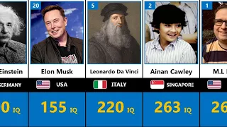 The Smartest People in History. World's Highest IQ's | Comparison