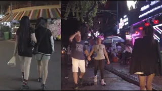 Visiting Phnom Penh Street Scene at night - Cambodia tour