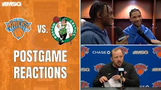 Quickley Interviews Hart After Knicks Beat Celtics & Thibs on Coaching Style | New York Knicks