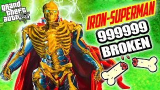 GTA 5: Breaking EVERY BONE As IRON MAN SUPER MAN In GTA V ! ( GTA 5 mods )