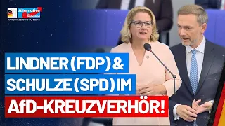 Lindner und Schulze im AfD-Kreuzverhör! - AfD-Fraktion im Bundestag