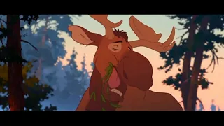 Brother Bear (2003) Denahi Scares Rutt and Tuke With a Lightsaber