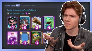 JE RUSH AVEC LES DECKS DES ABONNÉS #3 !! - Clash Royale