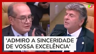 Ministros do STF, Gilmar Mendes e Luiz Fux batem boca sobre juiz de garantias