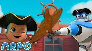 Arpo the Play Pretend Pirate | ARPO | Moonbug No Dialogue Comedy Cartoons for Kids