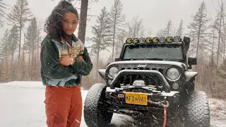 Escaping Winter in my Jeep Camper